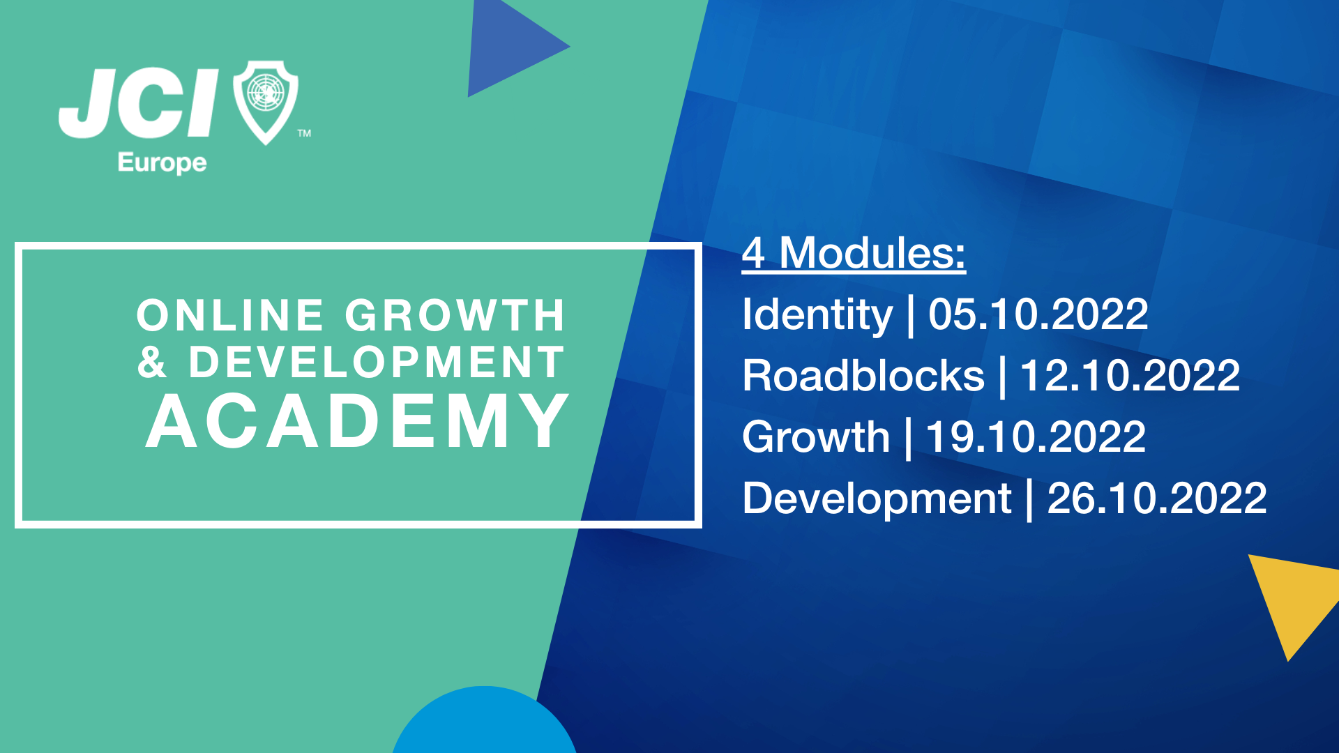 JCI Europe Online Growth Development Academy 2022